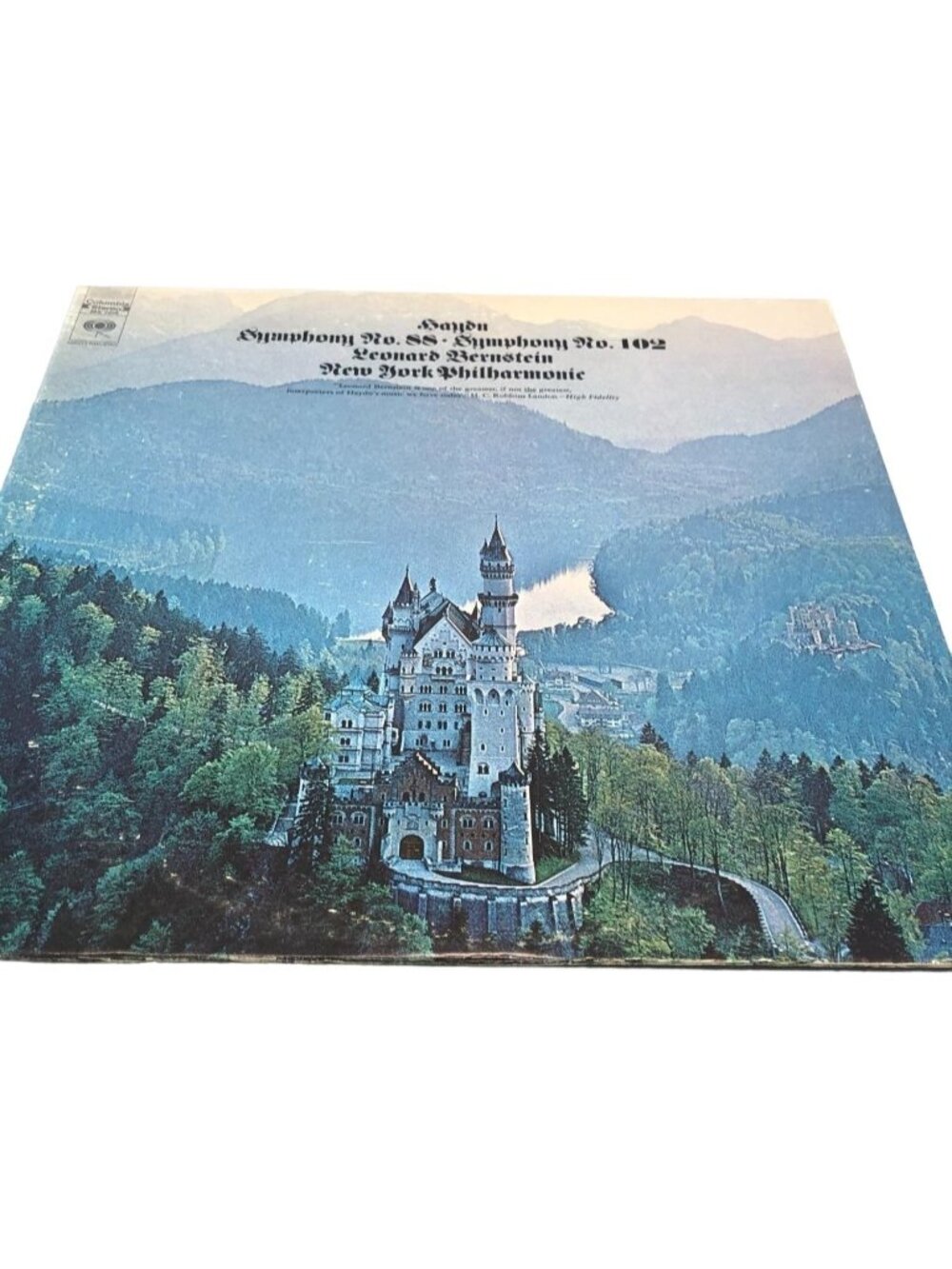 Haydn Symphony no 55 &102 Leonard bernstein vinyl record Columbia records READ